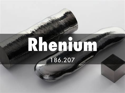 Rhenium! Um Metal Estratégico para Aplicações de Alta Performance e Resistência Incrível?